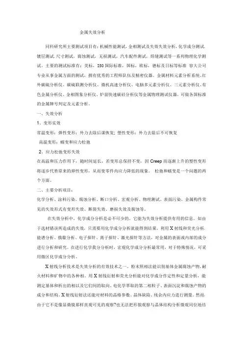 金属失效分析