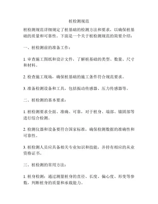 桩检测规范