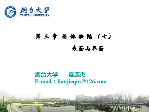 材料科学基础 第三章 晶体缺陷 (七)解读