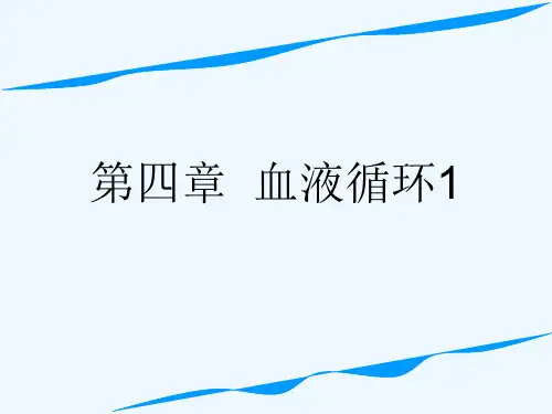 第四章  血液循环1[可修改版ppt]