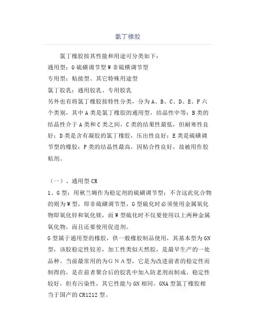 氯丁橡胶介绍