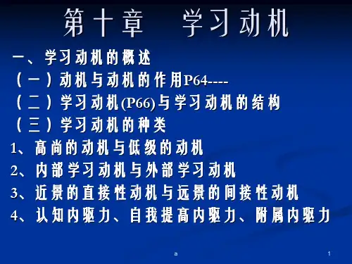 学习动机全PPT课件