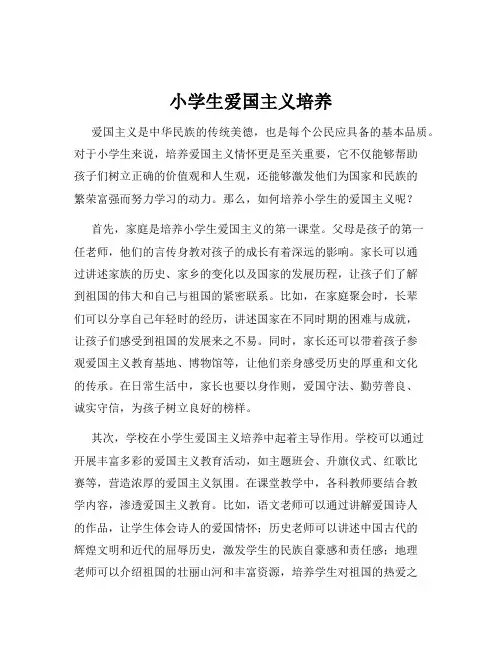 小学生爱国主义培养