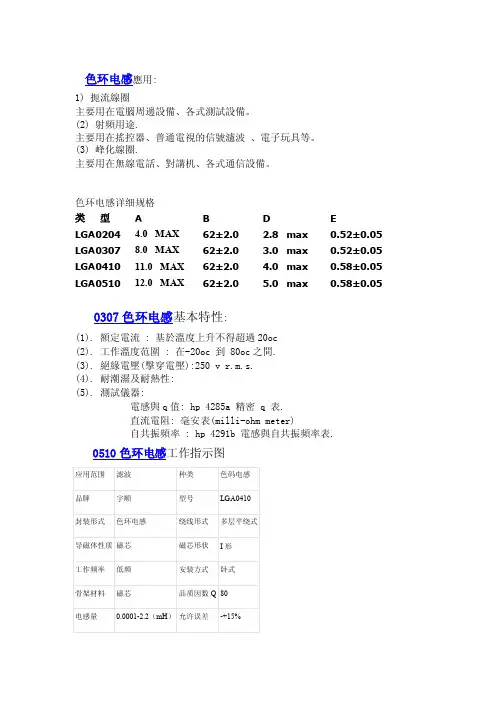 色环电感应用[整理版]