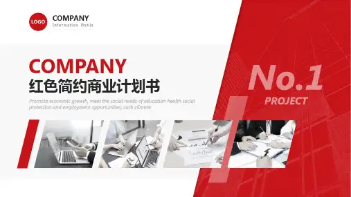 红色简约商业计划书ppt