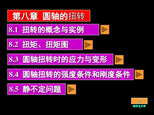 工程力学08第八章圆轴的扭转