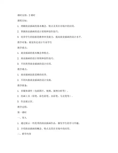 商业插画讲课教案设计模板