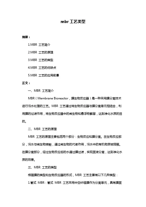mbr工艺类型