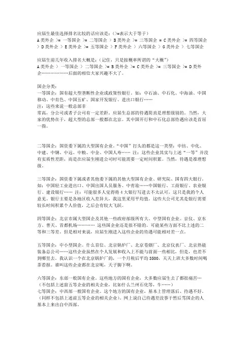 企业比较