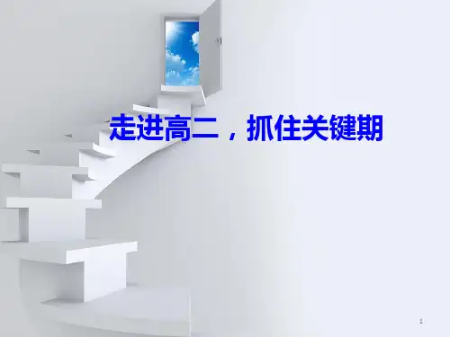 高二(27)班《迈进高二,抓住关键期》主题班会课件(32张PPT)