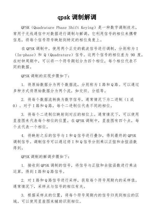 qpsk调制解调
