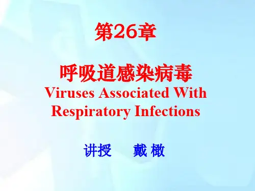 医学微生物学课件-呼吸道病毒