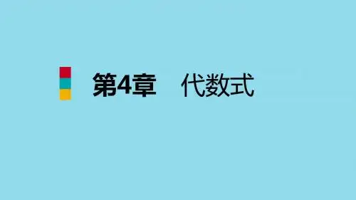 七年级数学上册 第四章 代数式 4.4 整式导学课件 (新