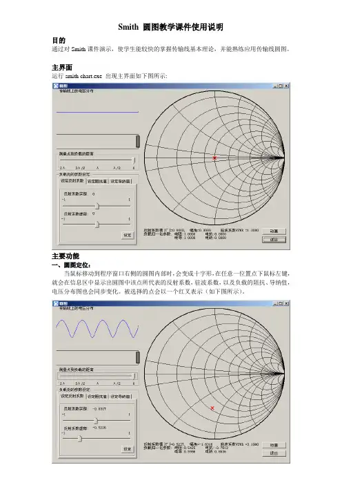 Smith 圆图教学课件使用说明