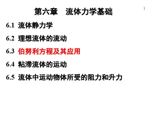 第6章流体力学基础.ppt