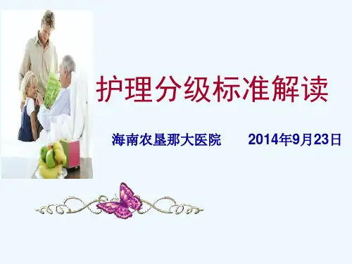 护理分级标准解读 (1)