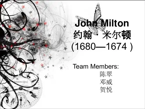 John Milton 课件