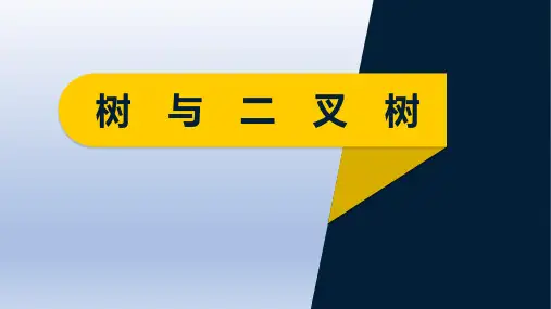 【信息技术 】用二叉树排序 —树与二叉树 课件 年教科版(2019)高中信息技术选择性必修1