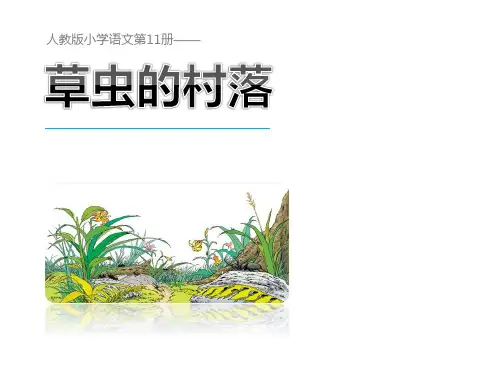 人教版语文六年级上册《3.草虫的村落》课件