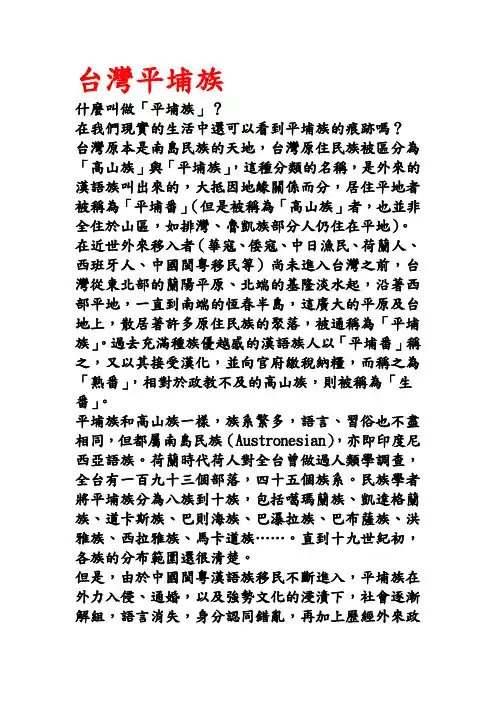 台湾平埔族