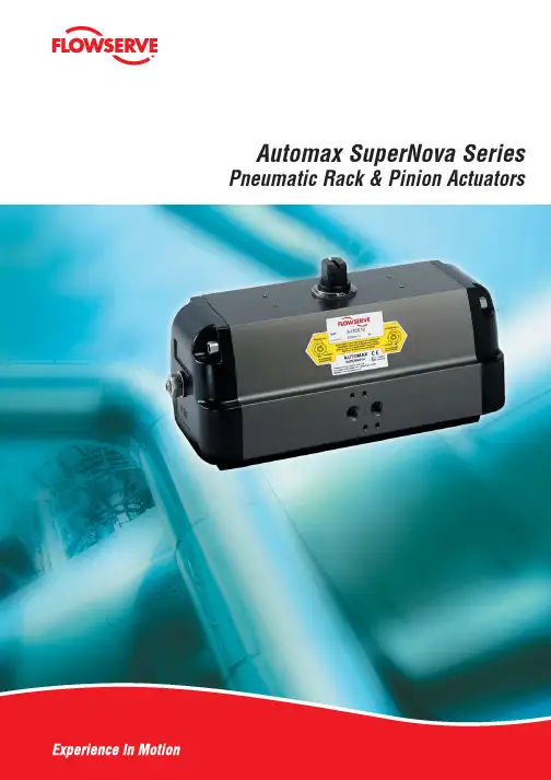 Flowserve S Series SuperNova Pneumatic Actuator说明书