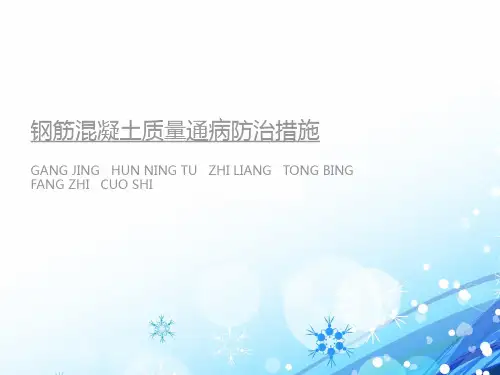 钢筋混凝土质量通病防治措施  ppt课件