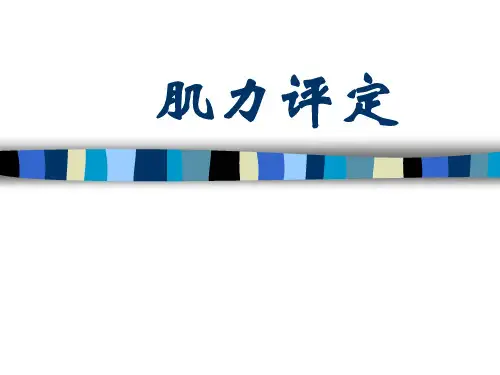 康复评定-肌力评定