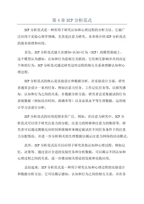 第4章SCP分析范式