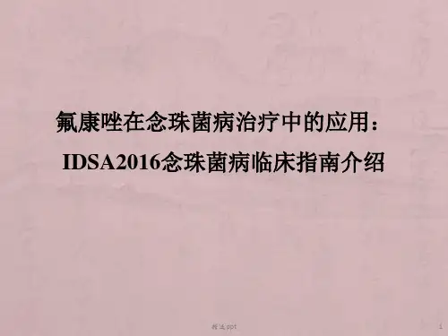 念珠菌感染治疗指南介绍