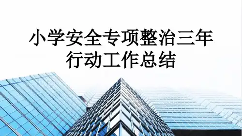 小学安全专项整治三年行动工作总结