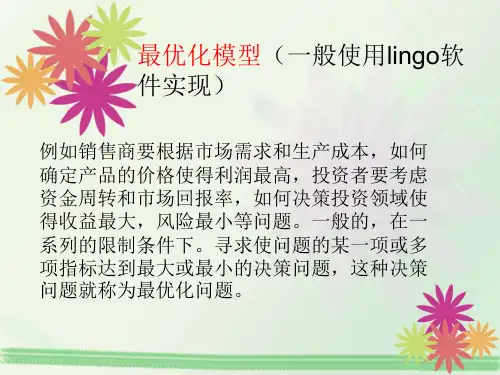 最优化模型