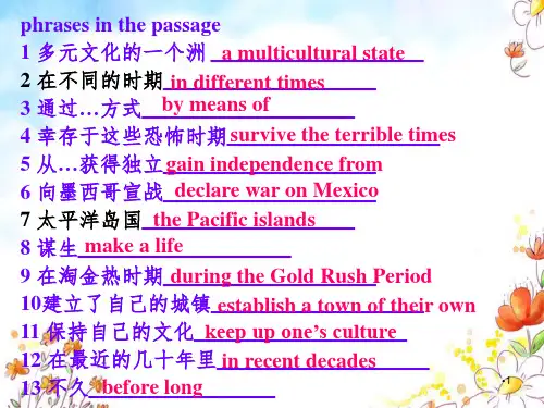 新课标人教版选修八Book8-Unit1-Language-pointsPPT课件