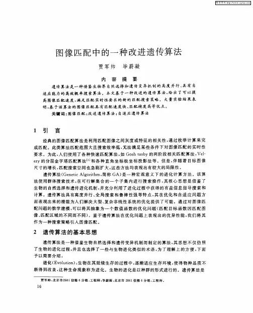 图像匹配中的一种改进遗传算法
