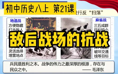 敌后战场的抗战 课件 2022-2023学年部编版八年级历史上册