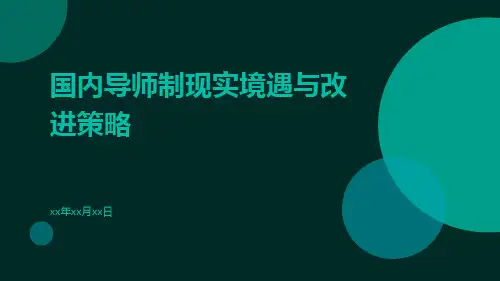 国内导师制现实境遇与改进策略