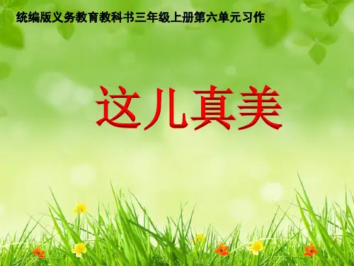 人教部编版三年级上册语文PPT优质课件：第六单元《这儿真美》(共20页)