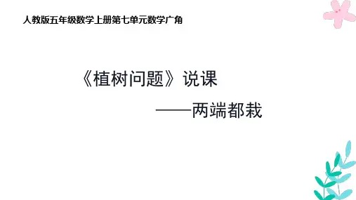 《植树问题》说课课件 说课稿PPT 人教数学五年级上册
