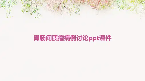 胃肠间质瘤病例讨论PPT课件