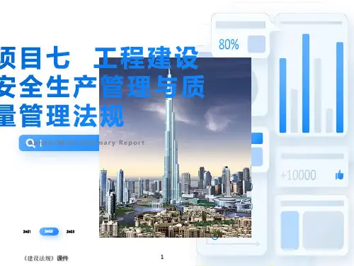 工程建设安全生产管理法规ppt课件