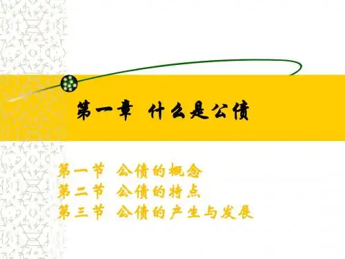 第1章什么是公债