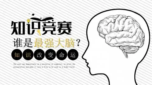 谁是最强大脑活动PPT模板