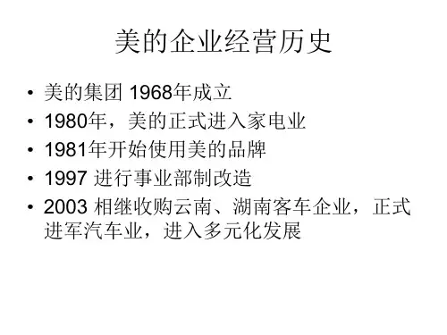 美的营销策略研讨PPT课件