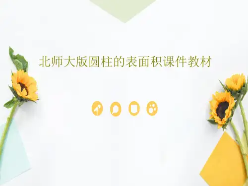 北师大版圆柱的表面积课件教材23页PPT