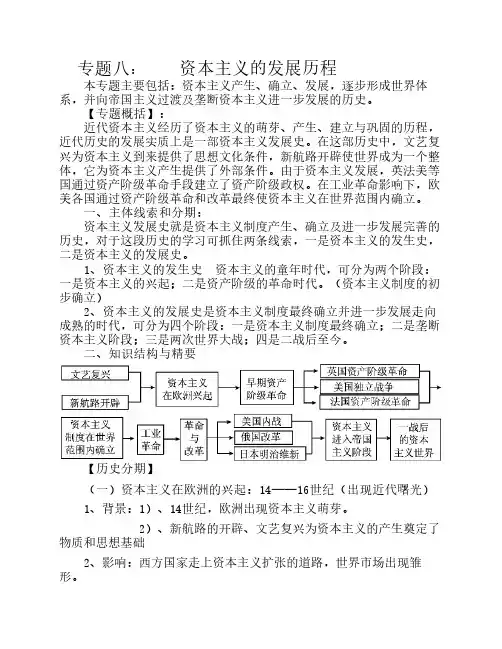 资本主义发展历程
