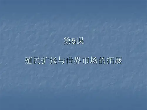 第6课-殖民扩张与世界市场的拓展PPT课件2