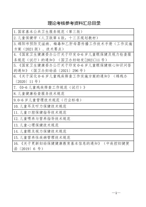 生命之星理论考核试题库(基层妇幼)