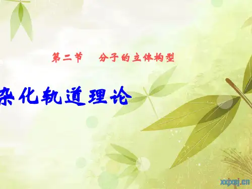 分子的立体构型 杂化轨道