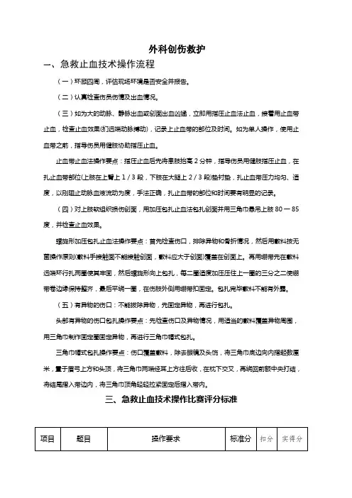 外科创伤救护