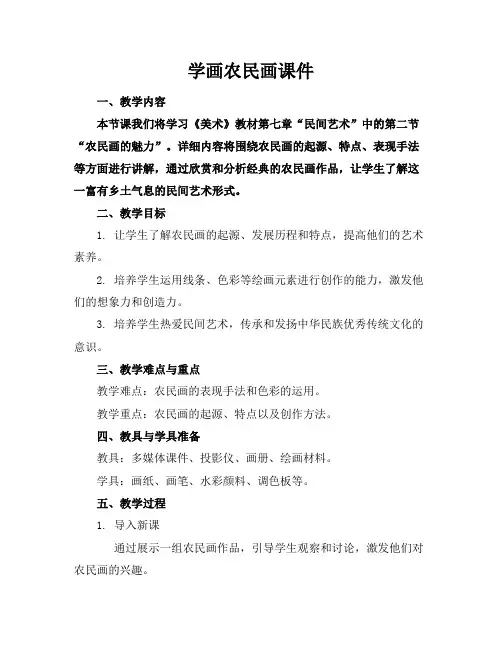 学画农民画课件