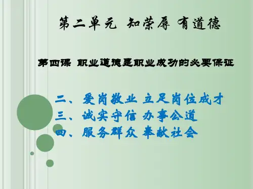 职业道德与法律第四课二三四(修改)